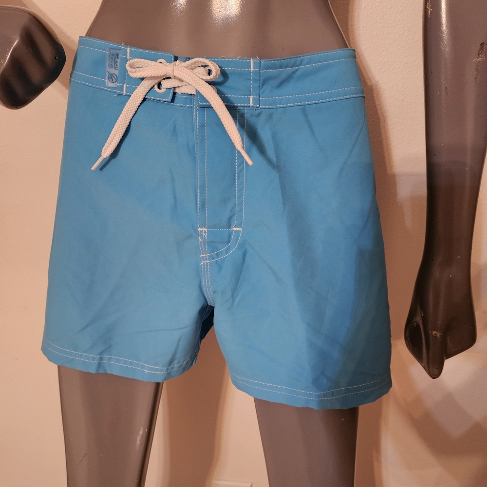 Beach Rays Women's Aqua Swim Coverup Shorts Blue Sz7
